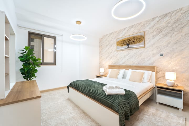Bedroom 3, Elegant & Spacious 3-bedroom in JBR