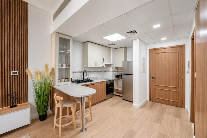 Kitchenette, Bright and Cozy | Studio in Motor City