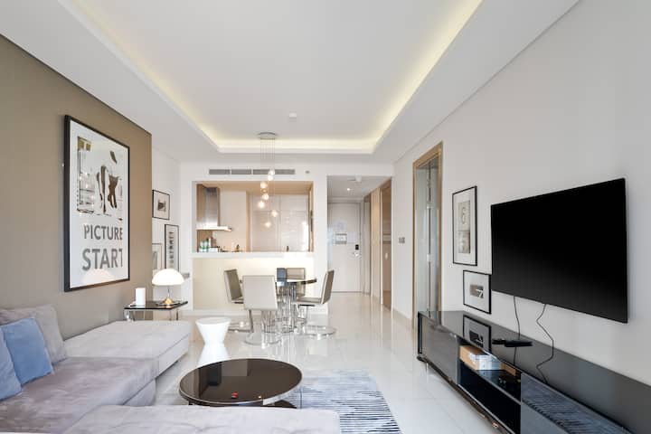 Living room, High-Rise Living | Paramount Tower | 1 bedroom